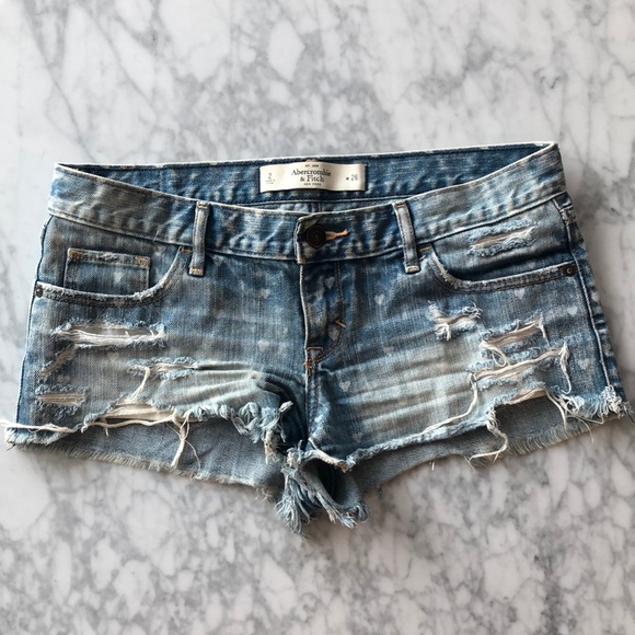 Abercrombie Jean Shorts - size 2, w26 - Picture 1 of 8